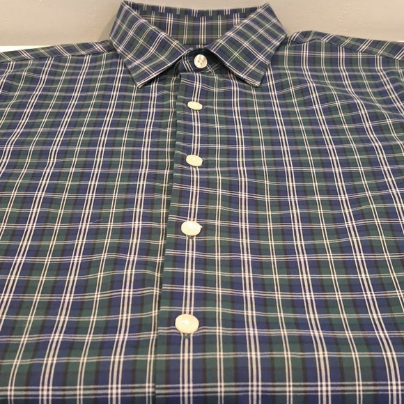 Bonobos Men's Small Tailored Fit Long Sleeve Button Down Plaid Shirt - Picture 5 of 13